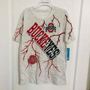 New Preschool Heathered Gray Ohio State Buckeyes Highlights Lightning Size 14/16